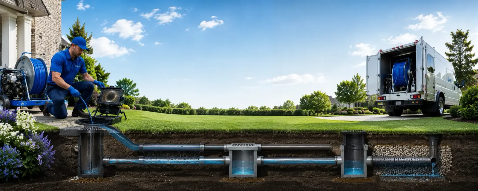 Outdoor drain cleaning information for Austinville, IA